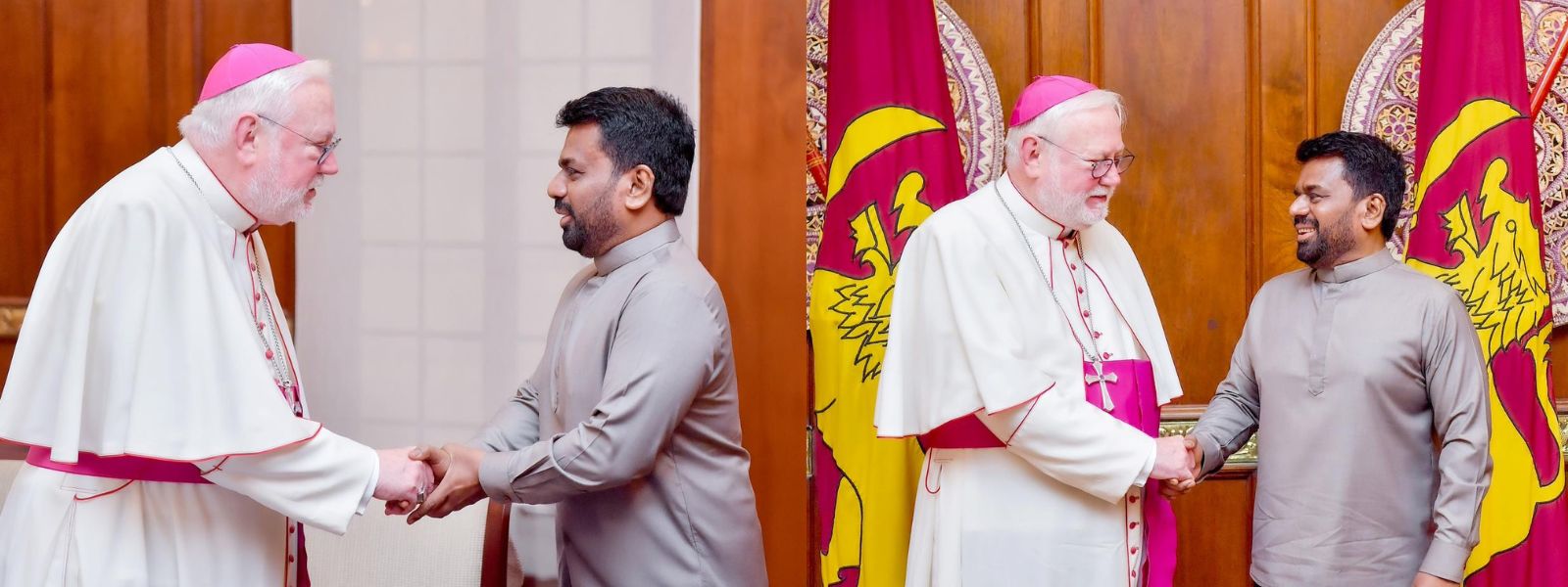 Archbishop Gallagher Meets President Dissanayake